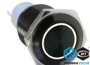 Pulsante a Pressione DimasTech® Black, 25 mm ID, Azione Alternata, Colore Led Bianco